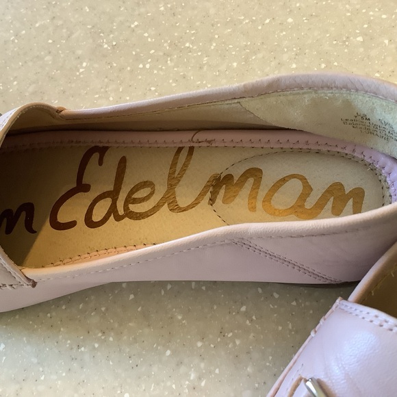 Sam Edelman Loraine Horsebit Pink Leather Loafers Size 7.5 Classic Flats - Picture 6 of 10